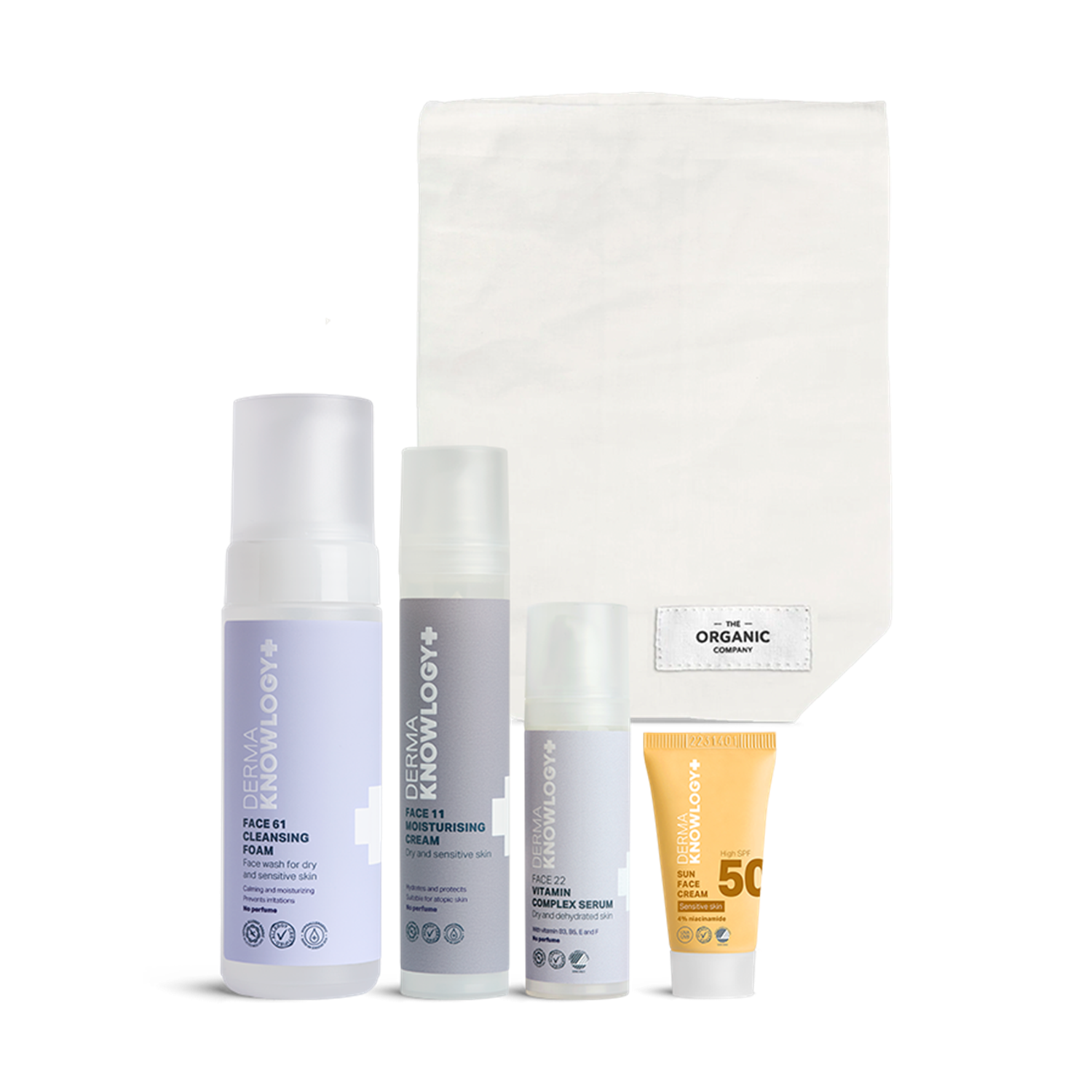 DermaKnowlogy Hudplejesæt til tør hud i ansigtet
